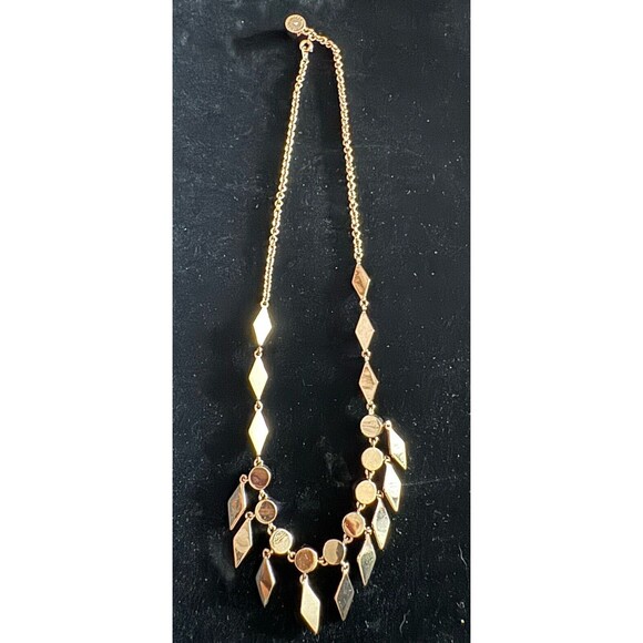Marc By Marc Jacob’s Rose Gold Bling Necklace Boho Glam Y2K Dangle Statement - Picture 4 of 6